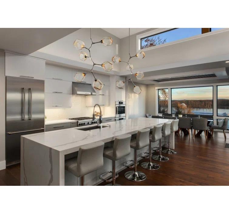 Gem 6 - Light Dimmable LED Modern Linear Chandelier