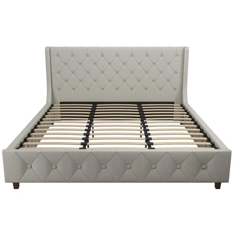 CosmoLiving by Cosmopolitan Mercer Tufted Upholstered Platform Bed