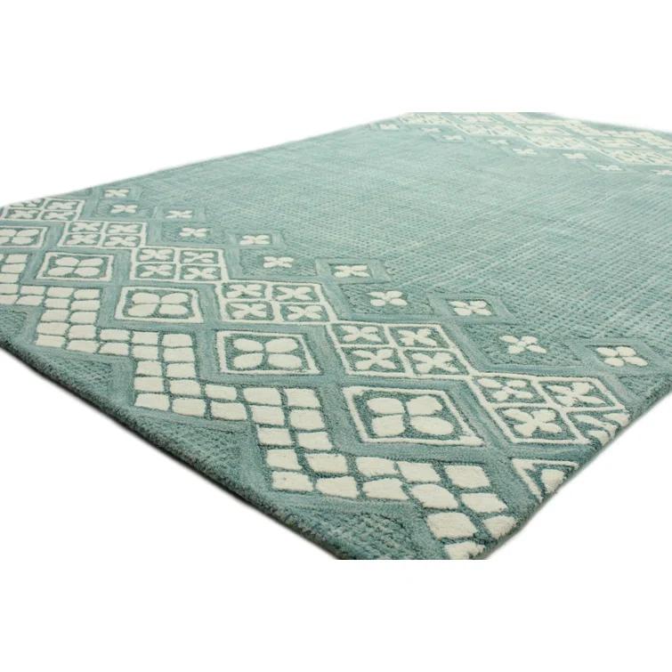 Ismael Wool Teal Rug