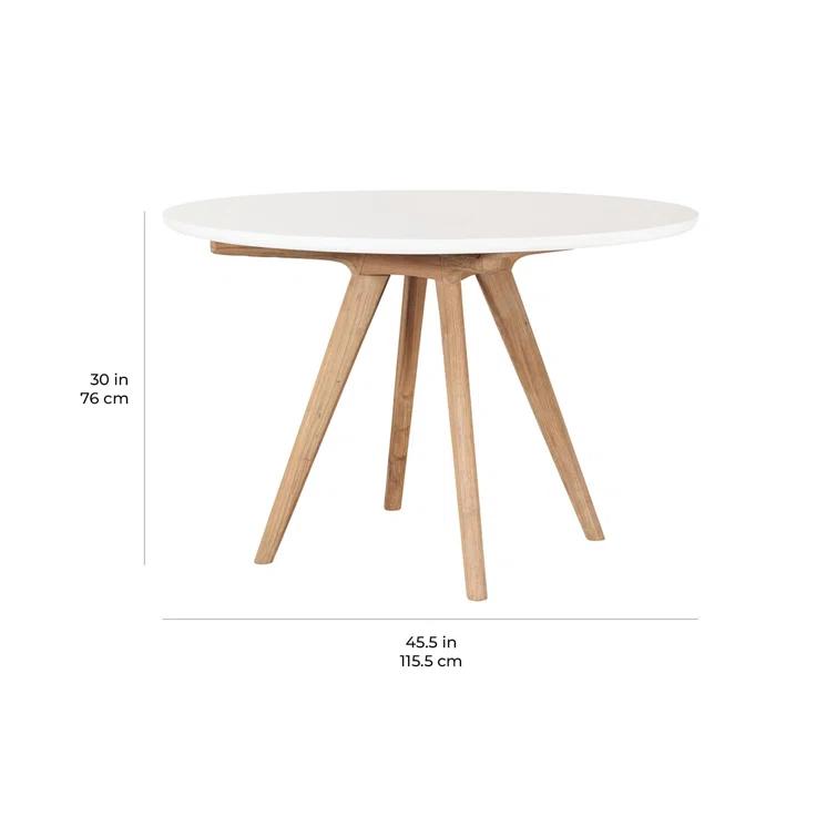 Seasonal Living Perpetual Round Concrete Outdoor Dining Table