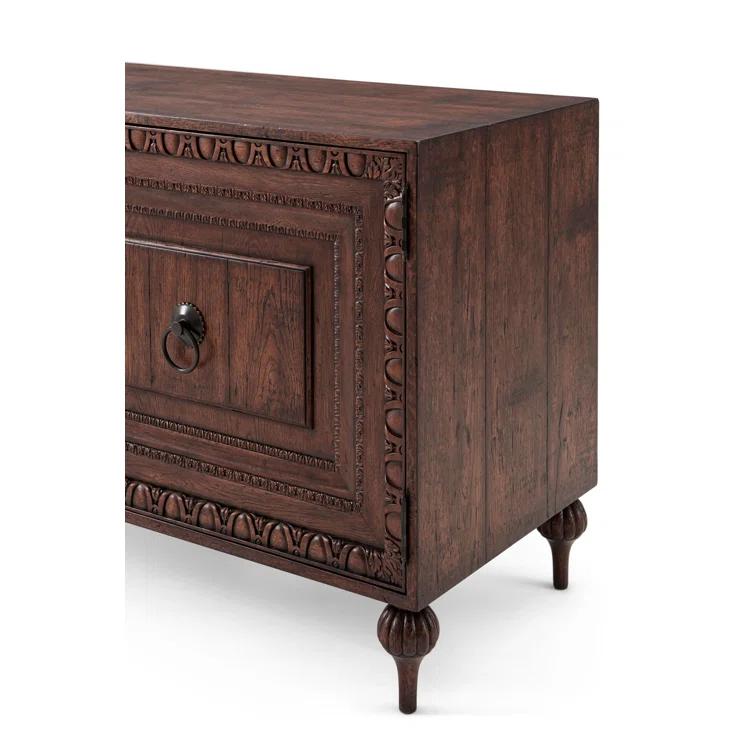 Althorp - Victory Oak Solid Wood Accent Cabinet