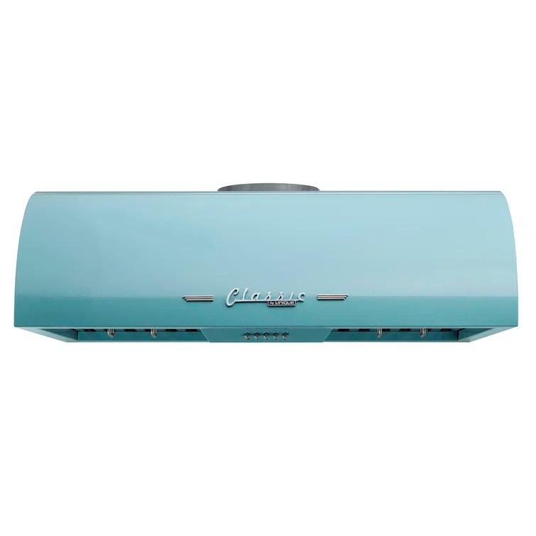 Classic Retro 30" 700 CFM Ducted Under Cabinet Range Hood with Stainless Steel Baffles and Light