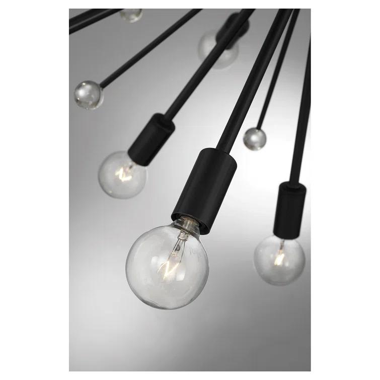 24 Light Metal Dimmable Sputnik Chandelier