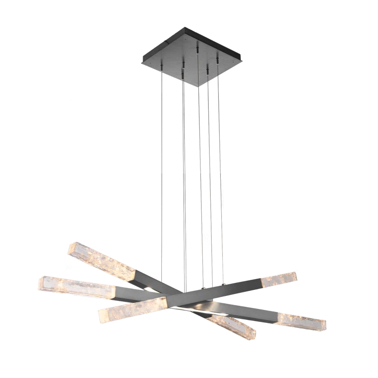 Axis Moda Triple Entrance Modern Linear Suspension Chandelier