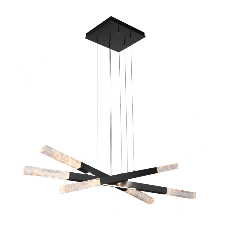 Axis Moda Triple Entrance Modern Linear Suspension Chandelier