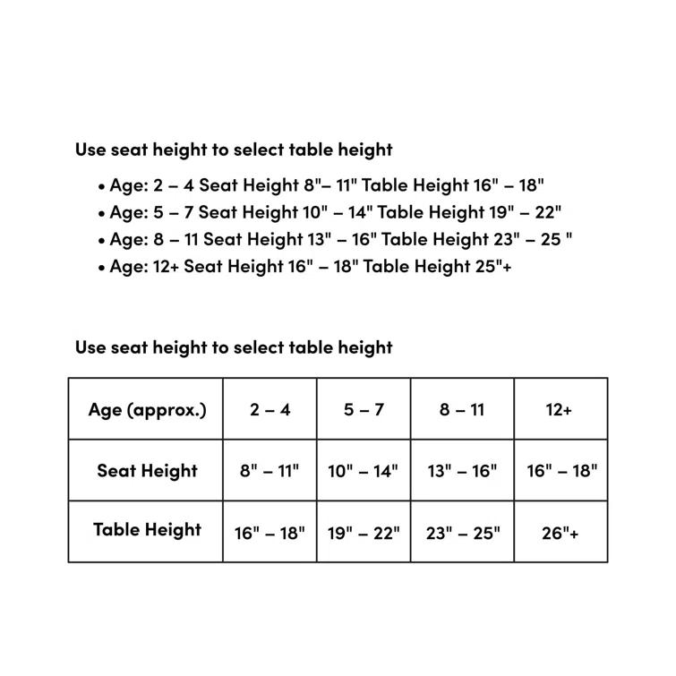 HP Laminate Activity Table - Height Adjustable Short Legs