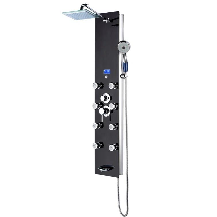 Blue Ocean SPA392B Blue Ocean 52 inch Aluminum Shower Panel With Shower Head