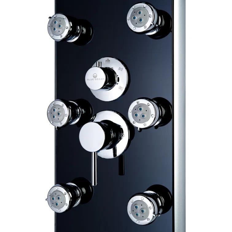 Blue Ocean SPA392B Blue Ocean 52 inch Aluminum Shower Panel With Shower Head