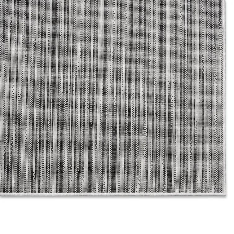 Nicole Miller New York Patio Country Wynona Abstract Indoor/Outdoor Area Rug, Black/Beige