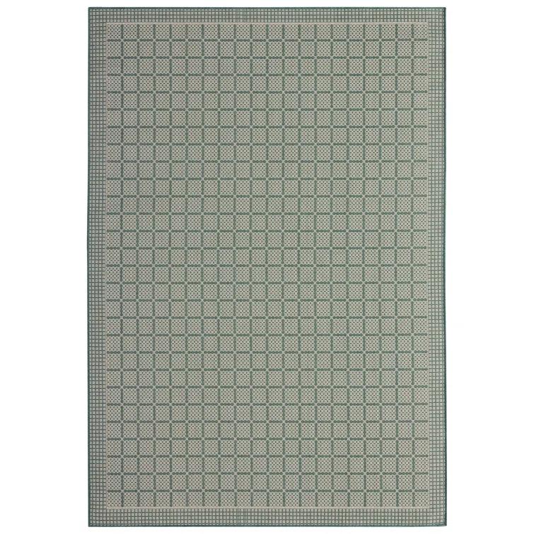Nicole Miller New York Patio Country Luna Geometric Indoor/Outdoor Area Rug, Green/Beige