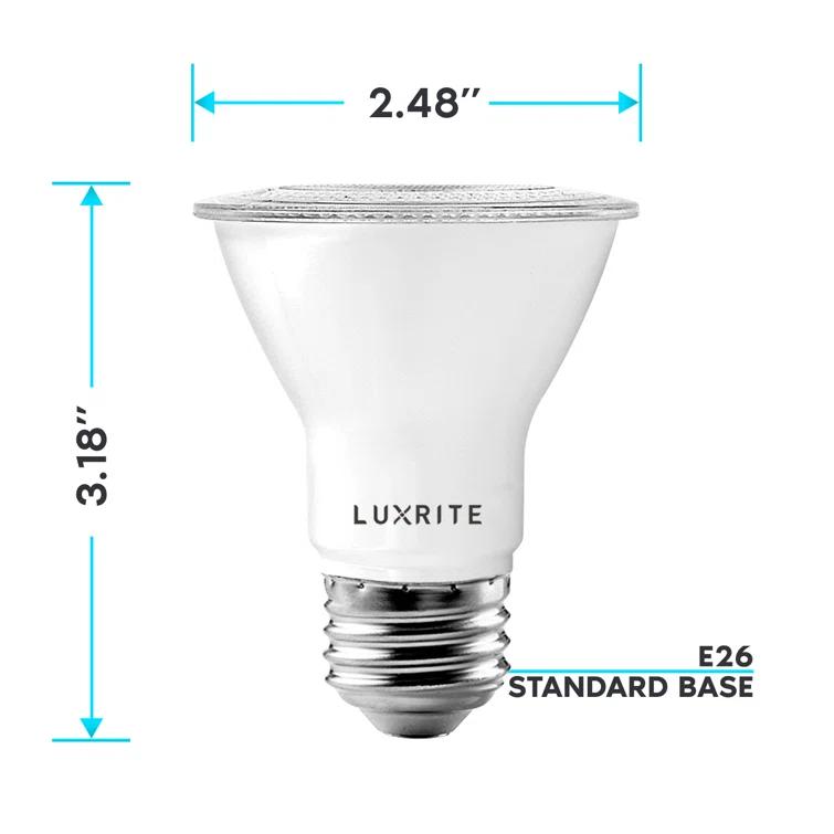 50 Watt Equivalent PAR20 E26/Medium (Standard) Dimmable LED Bulb