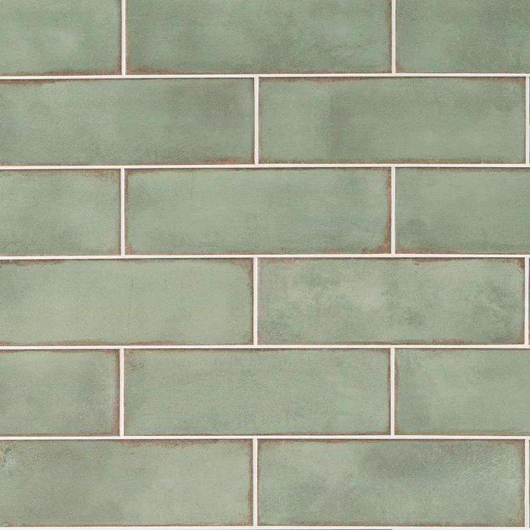 Santa Fe 4" x 12" Ceramic Fabric Look Subway Tile