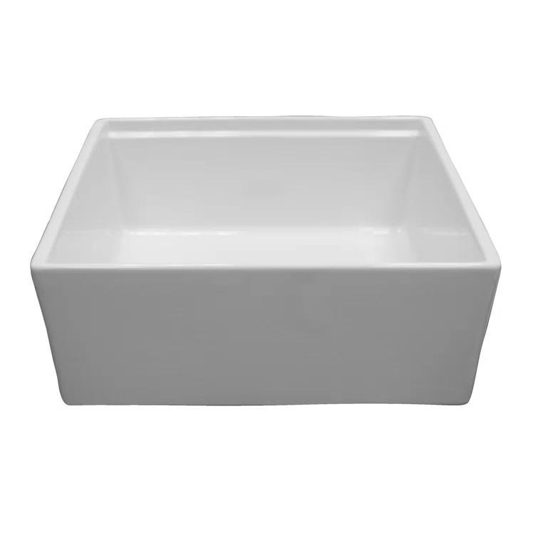 Crofton 24'' L Farmhouse / Apron Single Bowl Fireclay Kitchen Sink