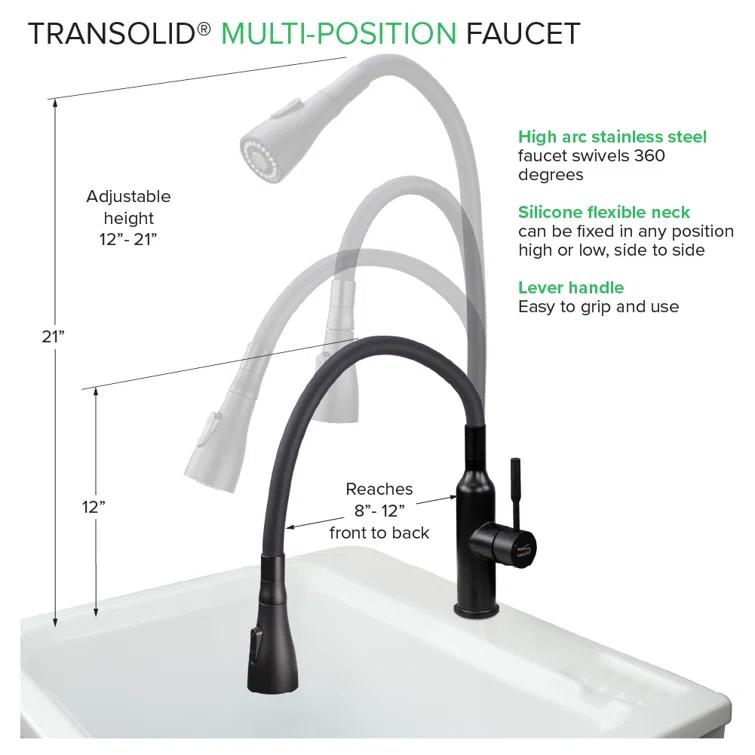 Flexible Multi-Function Faucet Single-Hole Laundry Faucet