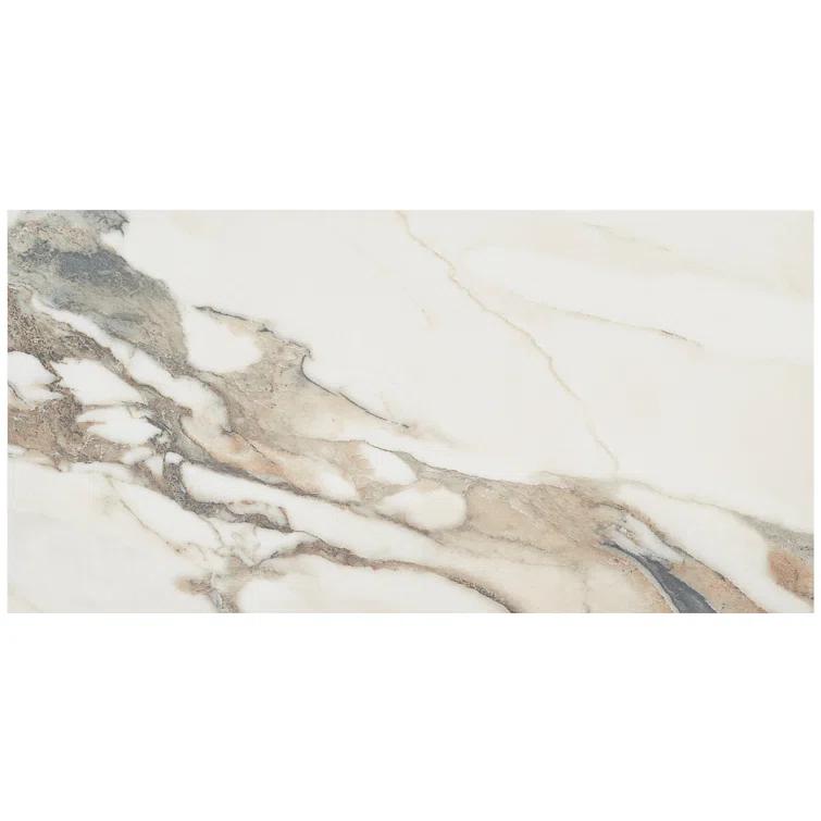 Bond Tile 12" x 24" Polished Marble Look Porcelain Floor and Wall Tile