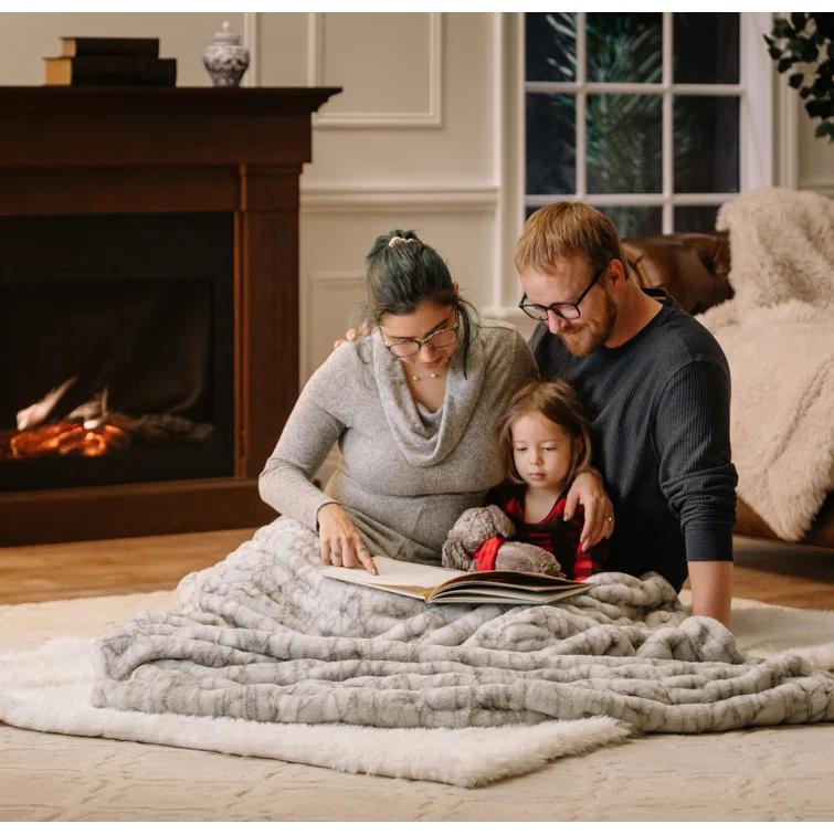 Chanasya Faux Fur Throw