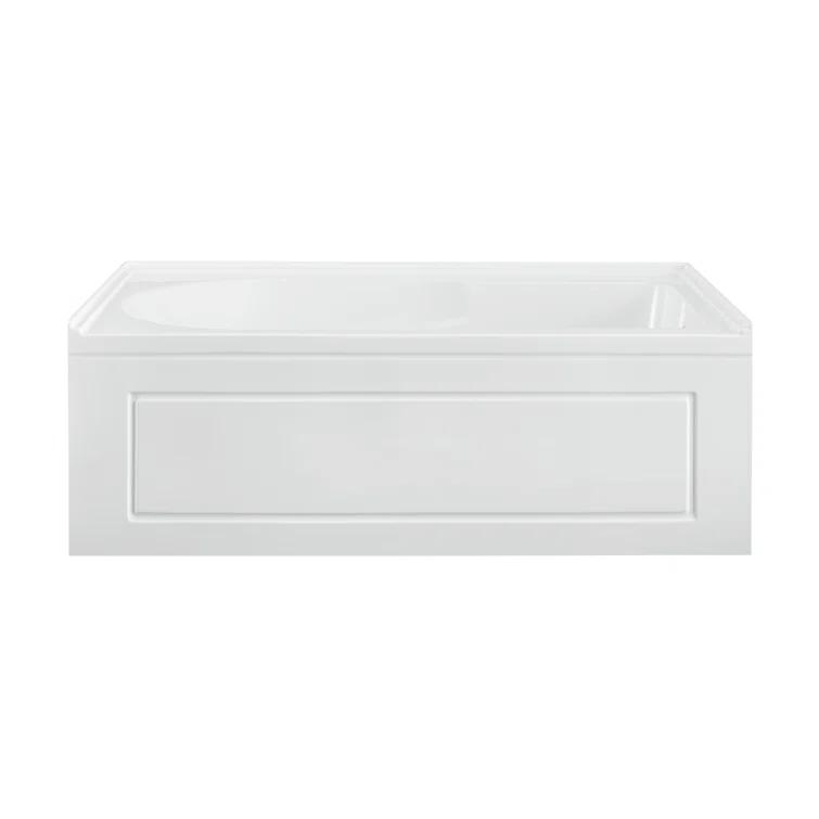 Concorde 60" x 32" Acrylic Glossy White, Alcove, Integral, Apron Bathtub