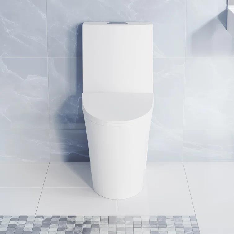 St. Tropez One Piece Elongated Toilet Dual Vortex Flush 1.6 GPF