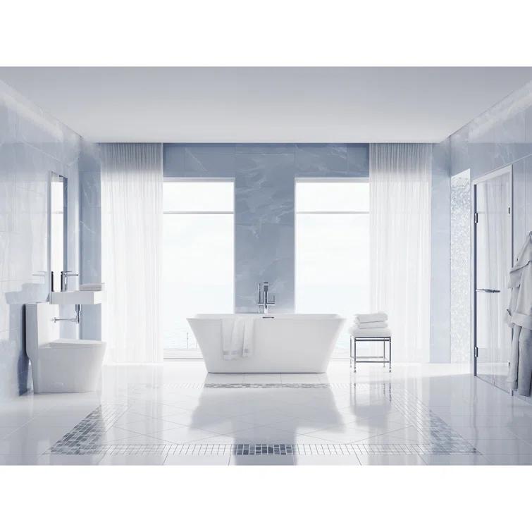 St. Tropez One Piece Elongated Toilet Dual Vortex Flush 1.6 GPF