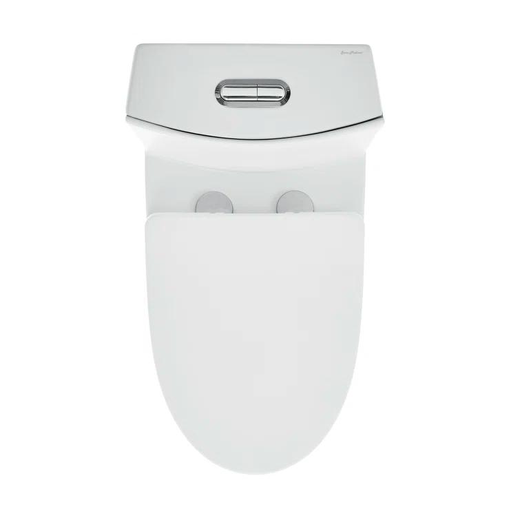 St. Tropez One Piece Elongated Toilet Dual Vortex Flush 1.6 GPF
