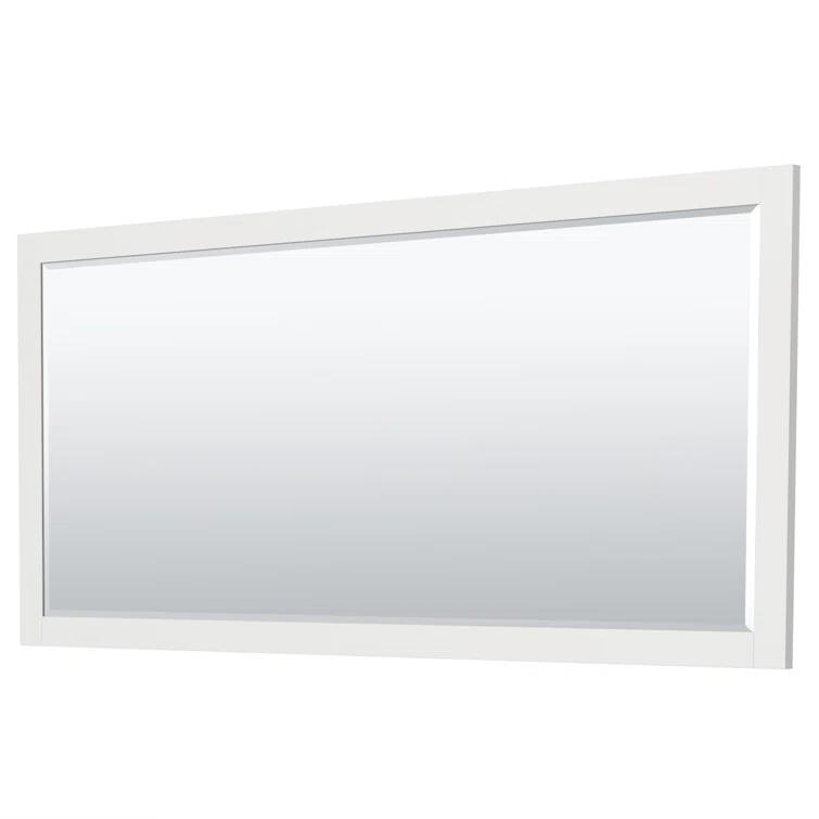 Wyndham Collection Miranda 72" Freestanding Double Bathroom Vanity with Cultured Marble Top with 70" Mirror