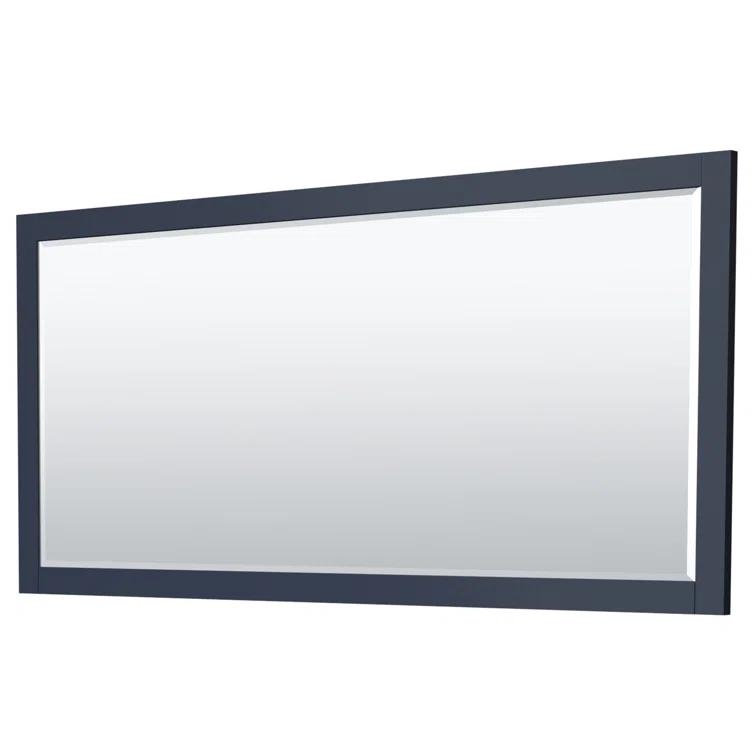 Wyndham Collection Miranda 72" Freestanding Double Bathroom Vanity with Cultured Marble Top with 70" Mirror