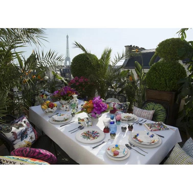 Caribe 5 Piece Handmade Porcelain China Dinnerware Set