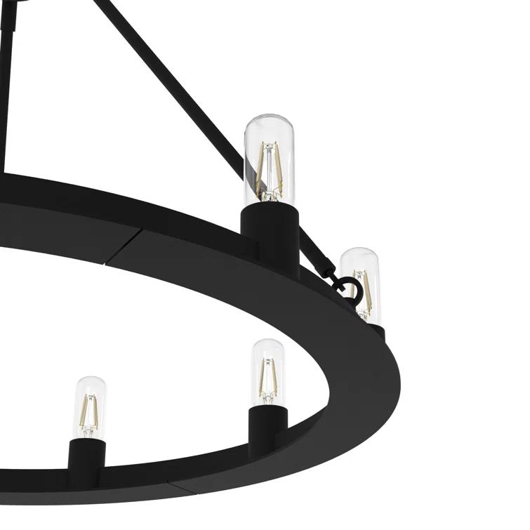 Hunter Fan 9 - Light Unique Wagon Wheel Chandelier & Reviews | Wayfair