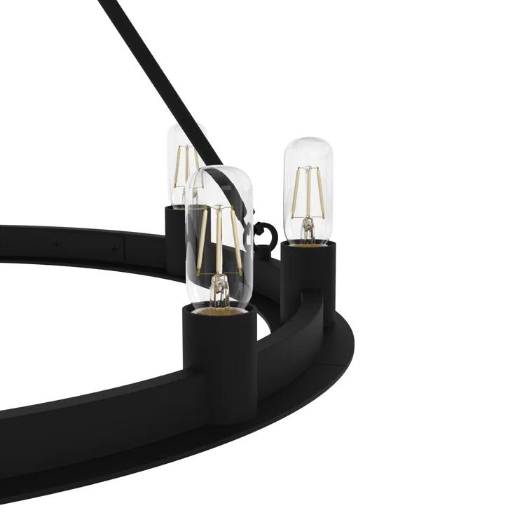 Hunter Fan 9 - Light Unique Wagon Wheel Chandelier & Reviews | Wayfair