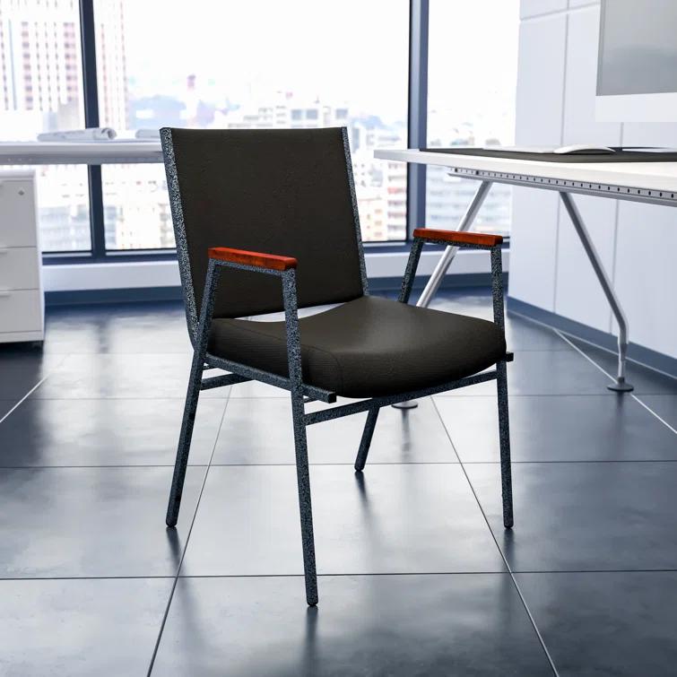 Flash Furniture Aliya Heavy Duty Stack Chair with Arms (Set of 4)