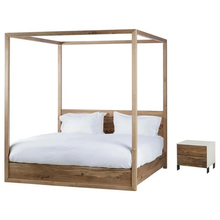 Thomas Bina Upholstered Canopy Bed