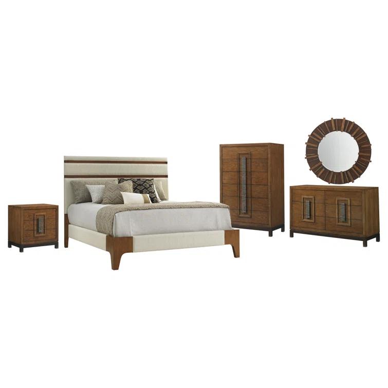Island Fusion Mandarin Upholstered Panel Bed