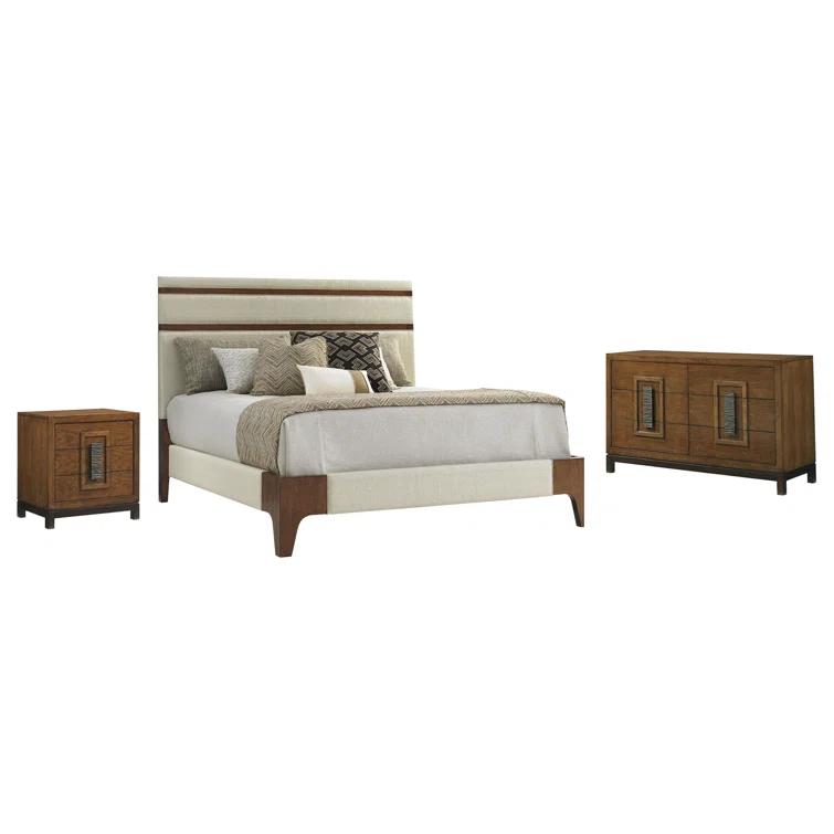 Island Fusion Mandarin Upholstered Panel Bed
