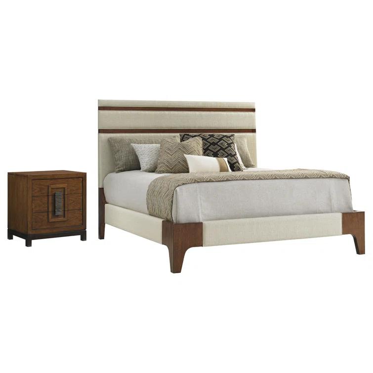 Island Fusion Mandarin Upholstered Panel Bed