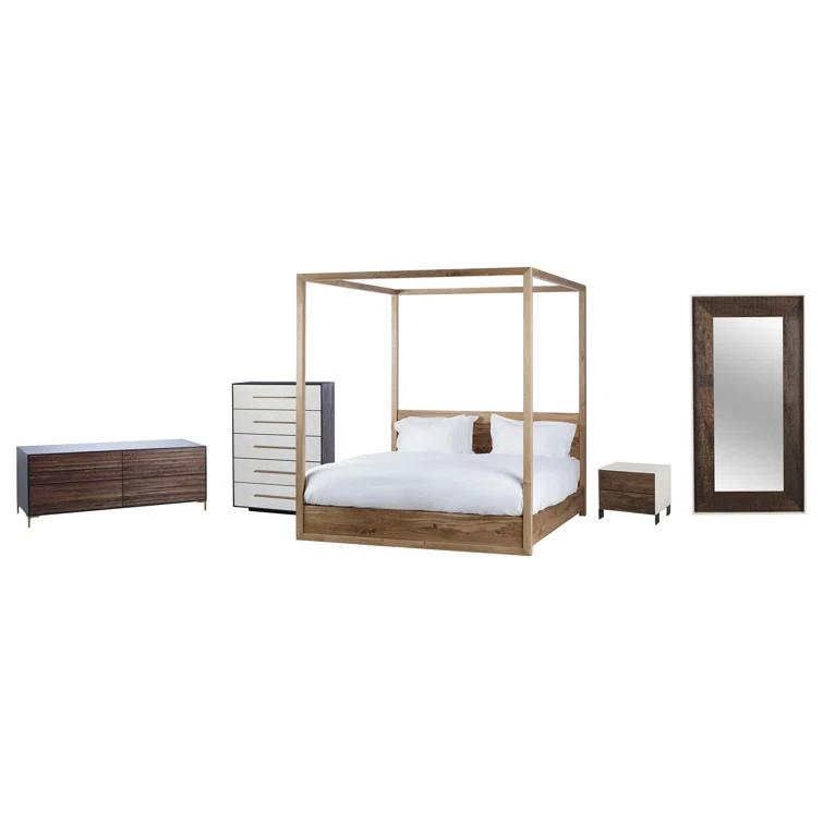Thomas Bina Upholstered Canopy Bed