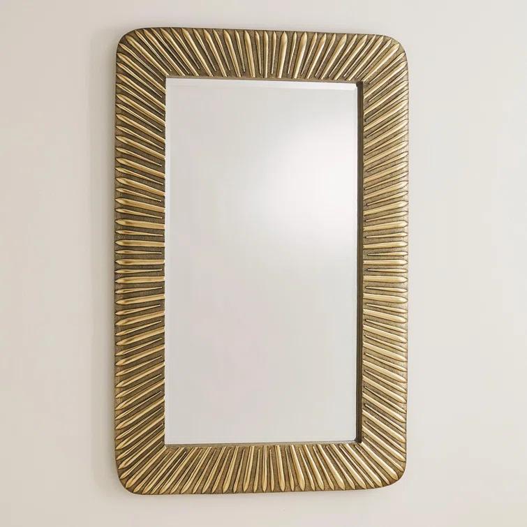 Global Views Valencia Mirror-Antique Brass