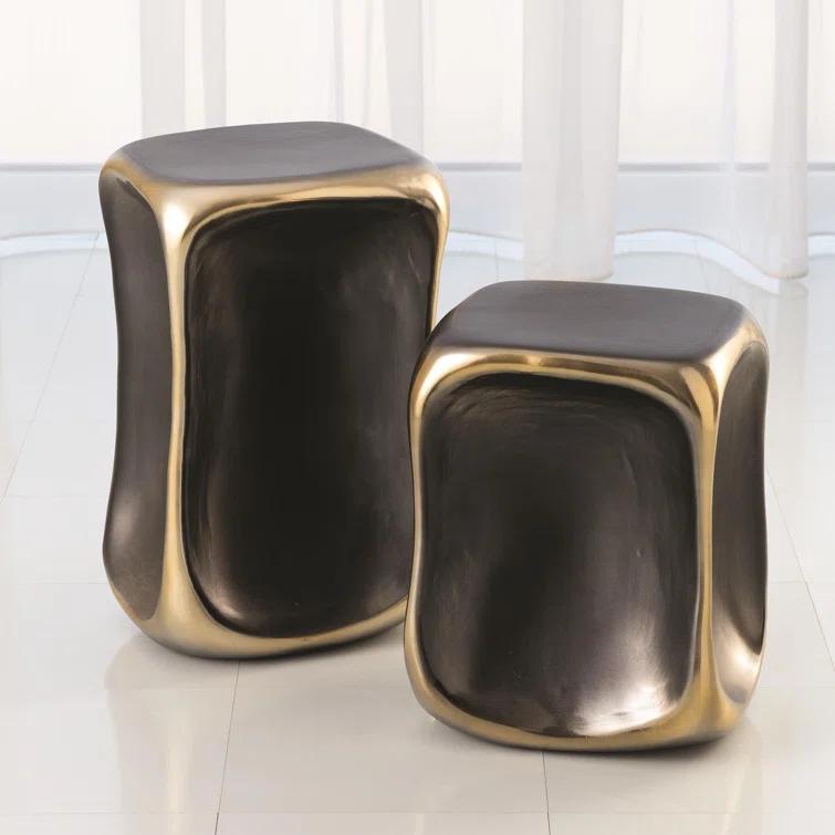 Formation Accent Table-Black/Gold-Lg