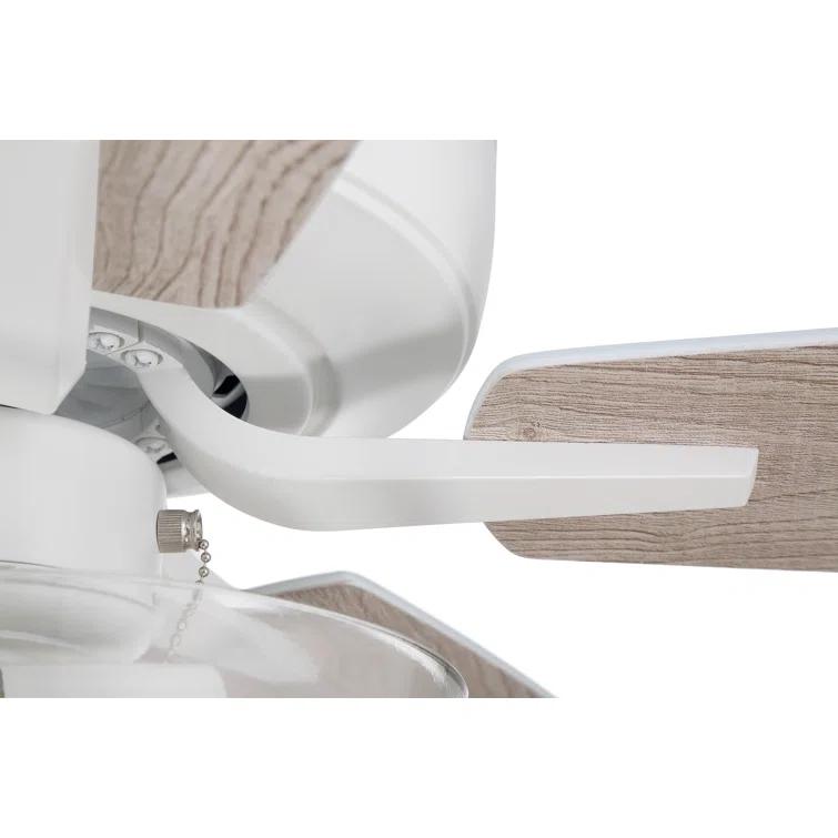 Pro Plus 101 Clear Bowl Light Kit 52'' Ceiling Fan with Light Kit