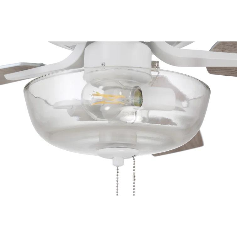 Pro Plus 101 Clear Bowl Light Kit 52'' Ceiling Fan with Light Kit