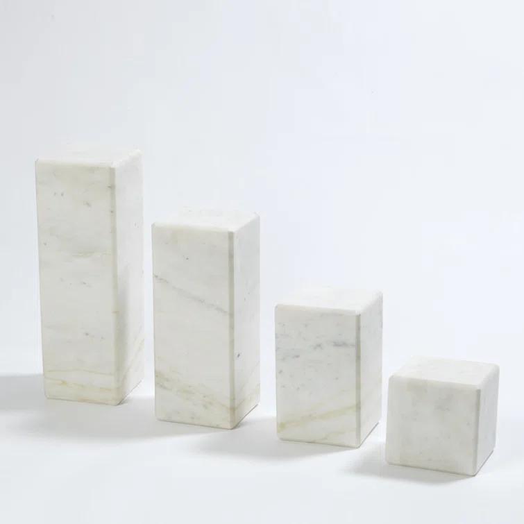 Global Views Marble Mini Pedestal/Riser