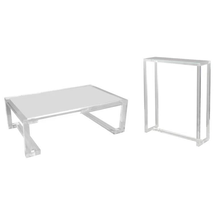 Ava Glass Top Coffee Table