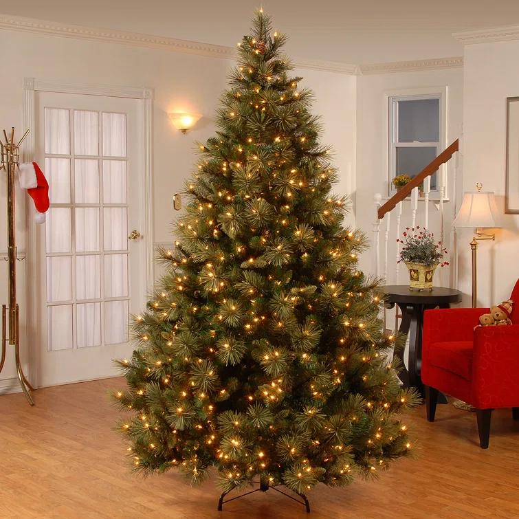 7.5' Prelit Carolina Pine Artificial Christams Tree Clear Lights - National Tree Company