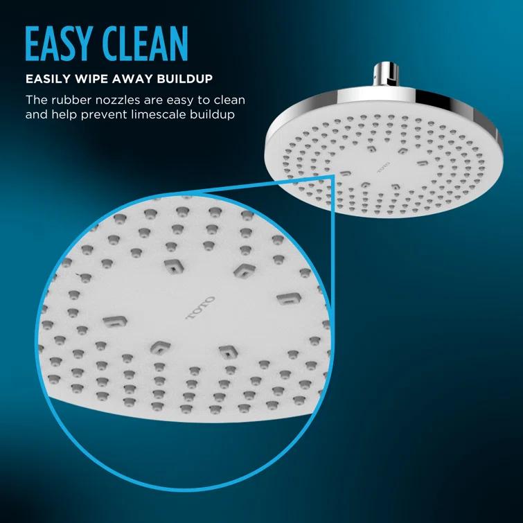 G Series 2.5 GPM Square Single Rain Shower Head with Comfort Wave Technology