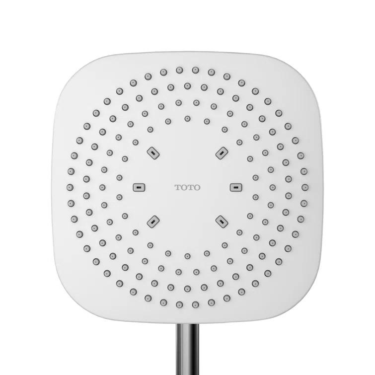 G Series 2.5 GPM Square Single Rain Shower Head with Comfort Wave Technology