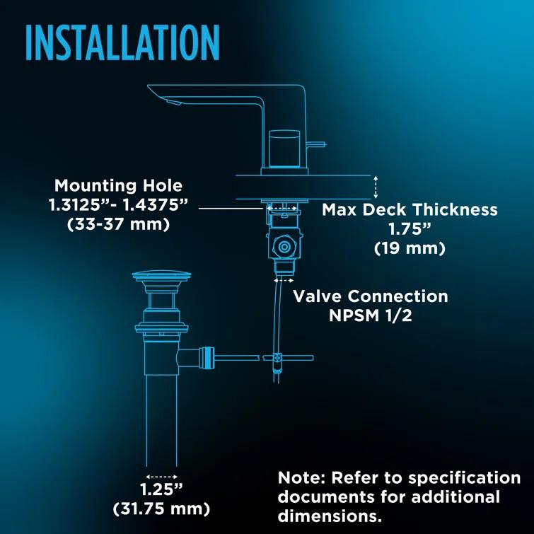TOTO TLG01201U#CP Double Handle Bathroom Faucet with Drain Assembly