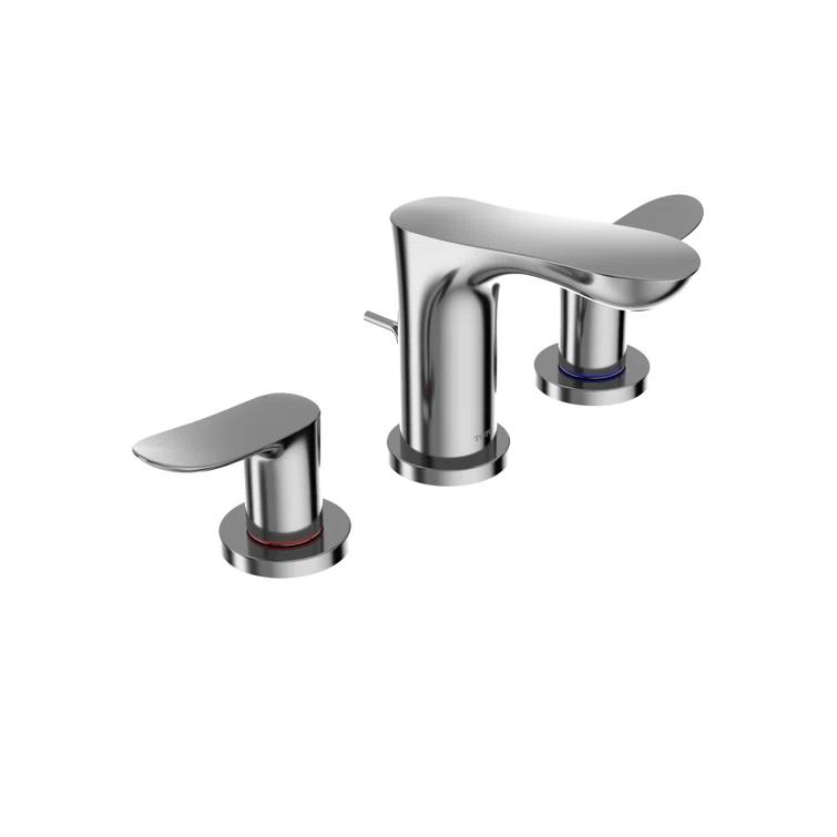 TOTO TLG01201U#CP Double Handle Bathroom Faucet with Drain Assembly