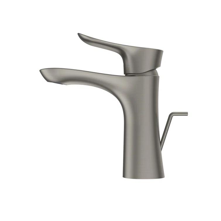 TOTO TLG01301U#BN Single Hole Bathroom Faucet with Drain Assembly and Comfort Glide Technology