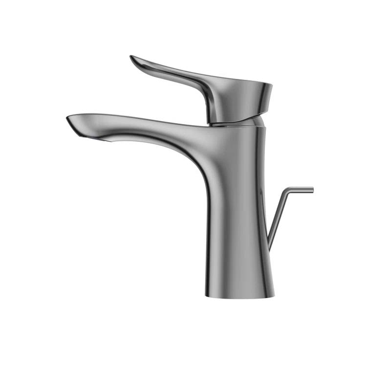 Single Hole Bathroom Faucet with Drain Assembly and Comfort Glide Technology