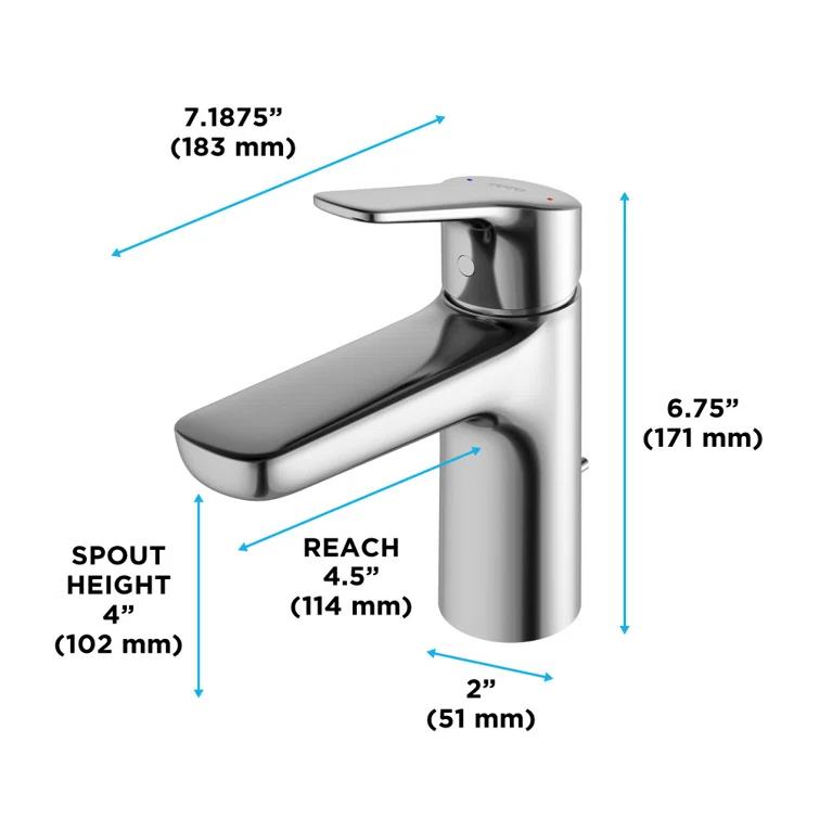 G Series Single Hole Bathroom Faucet with Drain Assembly and Comfort Glide™ Technology