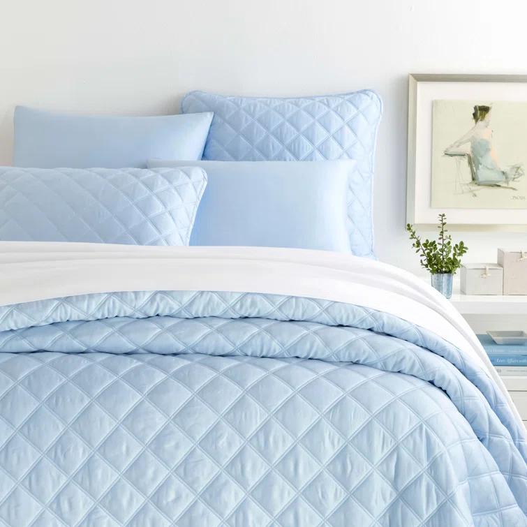 Pine Cone Hill Quilted Silken Solid Coverlet
